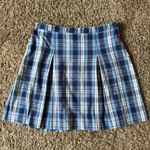 Blue Plaid Women's Skirt
